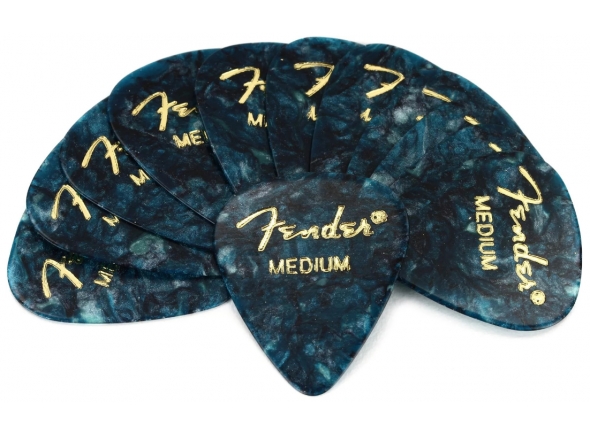 Fender 351 Shape Premium Celluloid Picks - Medium Ocean Turquoise 12-pack